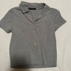 Brandy Melville Button up crop top